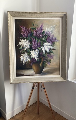 Grand tableau bouquet fleuri