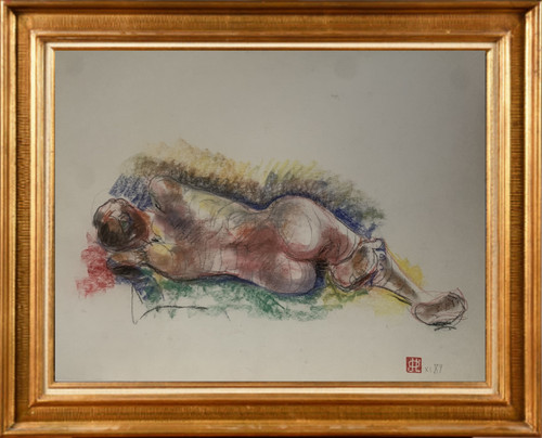 Grand pastel original - grand, nu