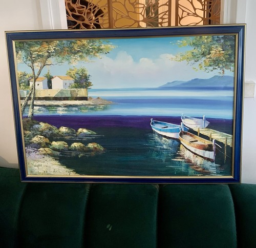 Grande huile sur toile sud - huile,