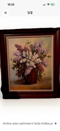 Tableau huile sur toile - sur, toile.