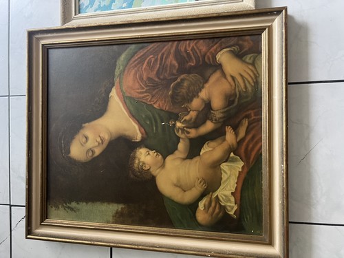 Vierge enfant avec - à,