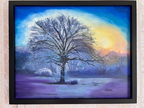 Peinture huile un - à,