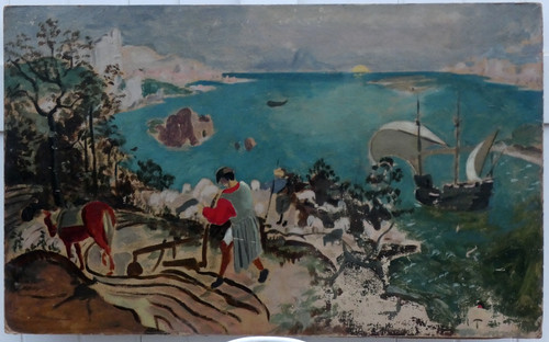 Grande belle peinture 1900 - peinture,