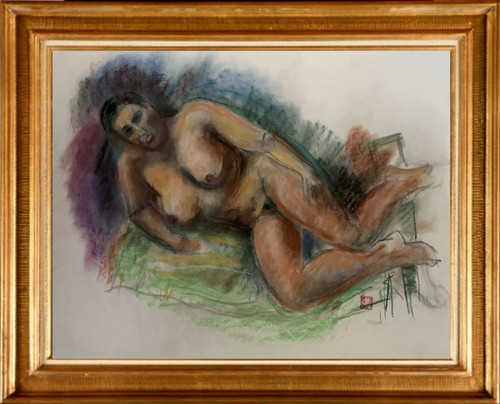 Grand pastel original - pastel,